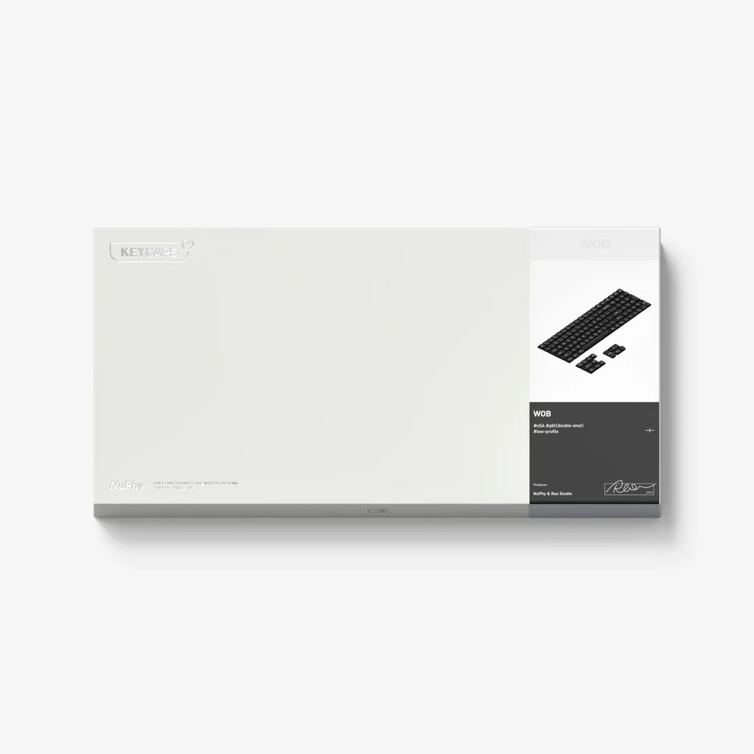 Nuphy 全黑/全白 矮軸鍵帽